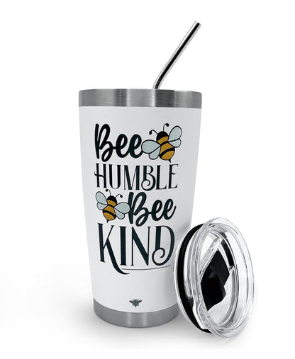 Sé humilde, vaso de acero inoxidable de 20 oz