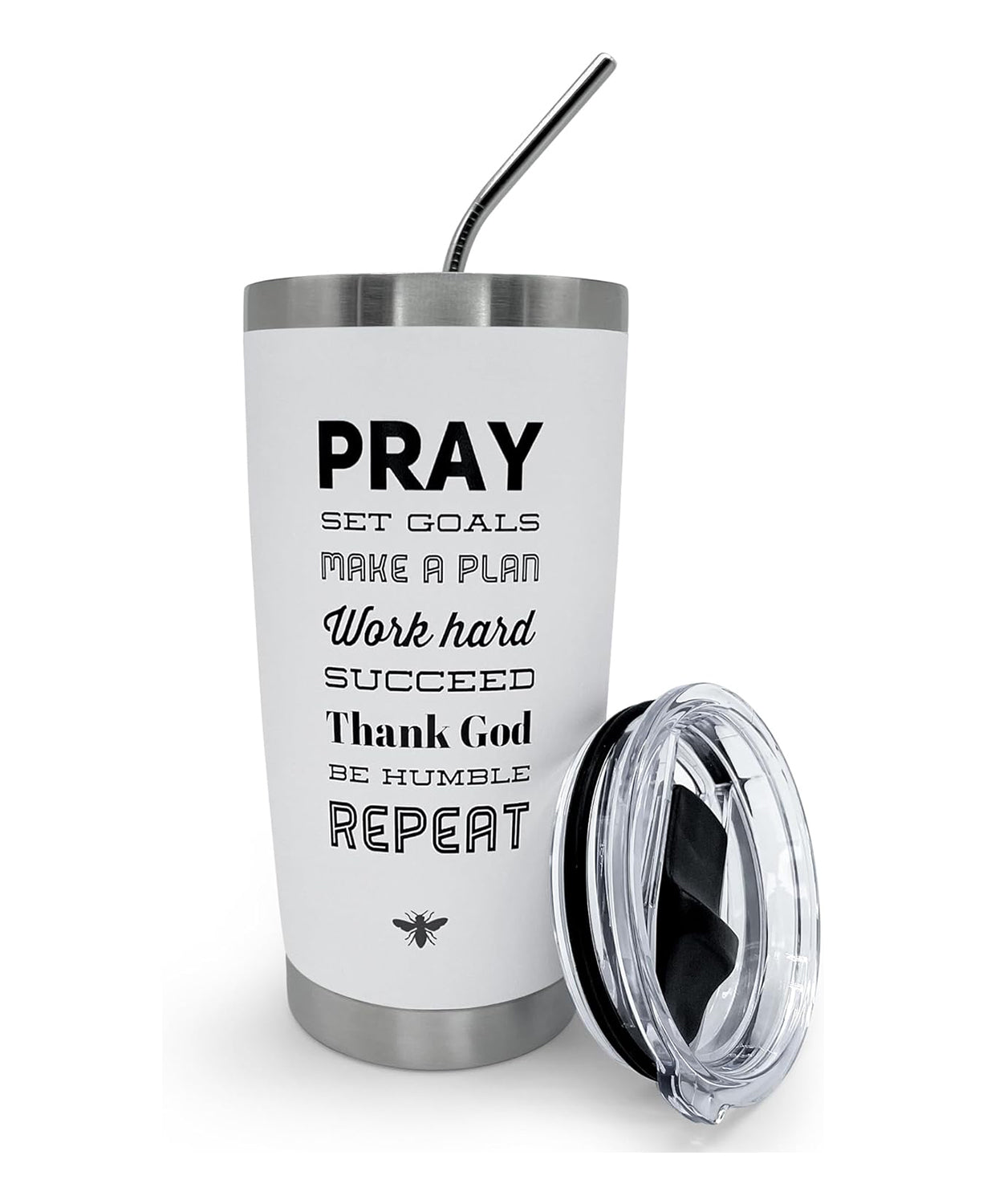 Vaso Pray, 20 oz. de acero inoxidable aislado al vacío